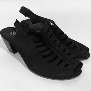 Munro Suede Slingbacks Black size 8